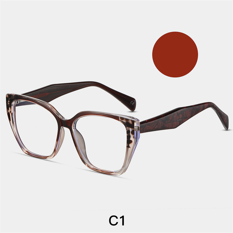 Butterfly Plate Foot Glasses Frame TR90Glasses Frame ins Color Matching Trendy Glasses Anti-Blue Light Glasses 87220