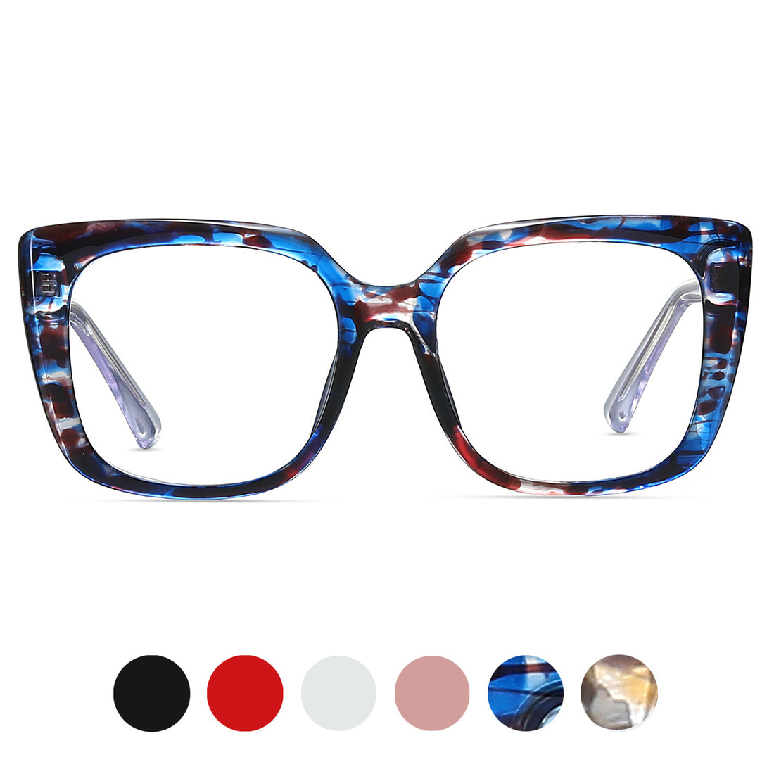 Box Hot Sale Temple TR90Glasses Frame ins Trendy Glasses Frame Anti Blue-Ray Glasses Frame 87302