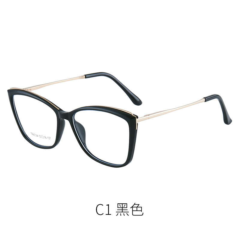 Cat Eye Glasses Frame Metal Spectacle Foot Full Rim Frame Glasses Frame Anti-Blue Light Glasses 87093