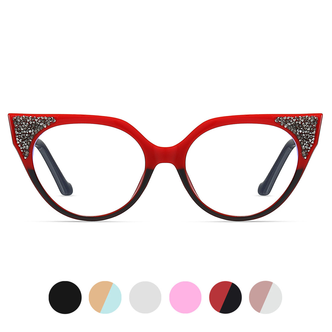 Cat Eye Glasses Frame Hot Selling Product TR90Glasses Frame ins Trendy Glasses Rim Computer Anti-Blue Ray Lens 87310