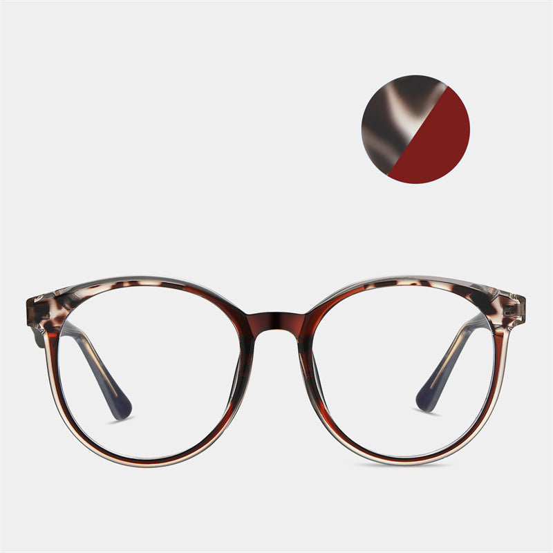 Candy Color Plate Glasses Frame TR90Glasses Frame ins Color Matching Trendy Eye Anti-Blue Light Glasses 87215